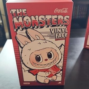 AUTHENTIC Coca-Cola LABUBU The Monsters Red and White Vinyl Figure- HAPPY FACTOR